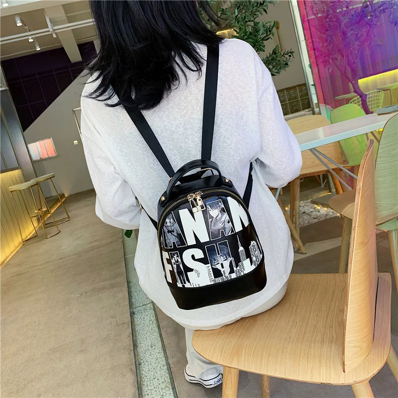 Женский рюкзак с граффити для ноутбука 2019 | Багаж и сумки