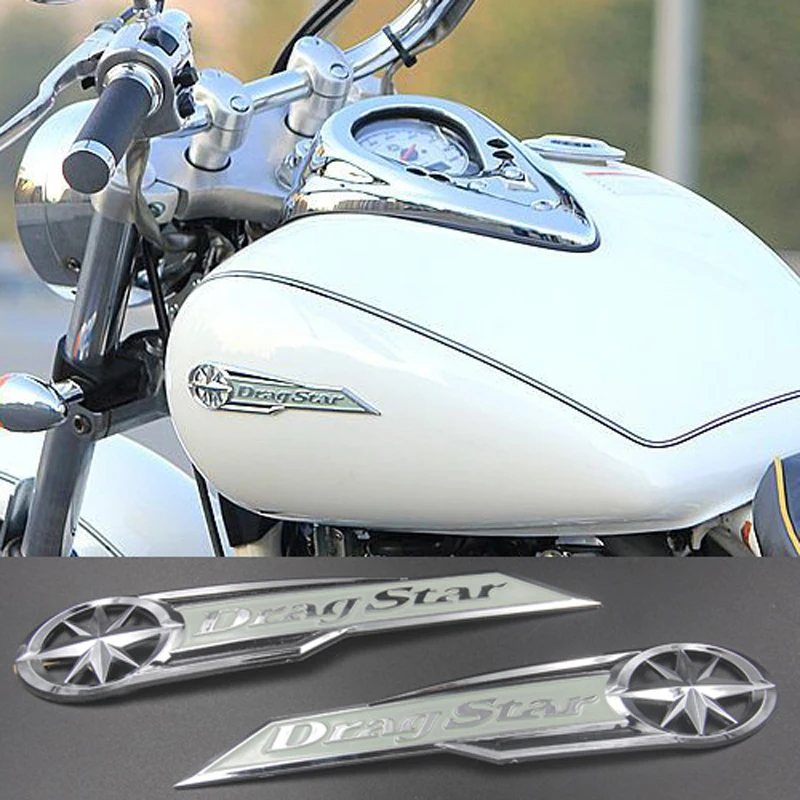 Мотоцикл Бензобак эмблема значок наклейка для Yamaha Drag Star 15 Vstar XVS|Наклейки и
