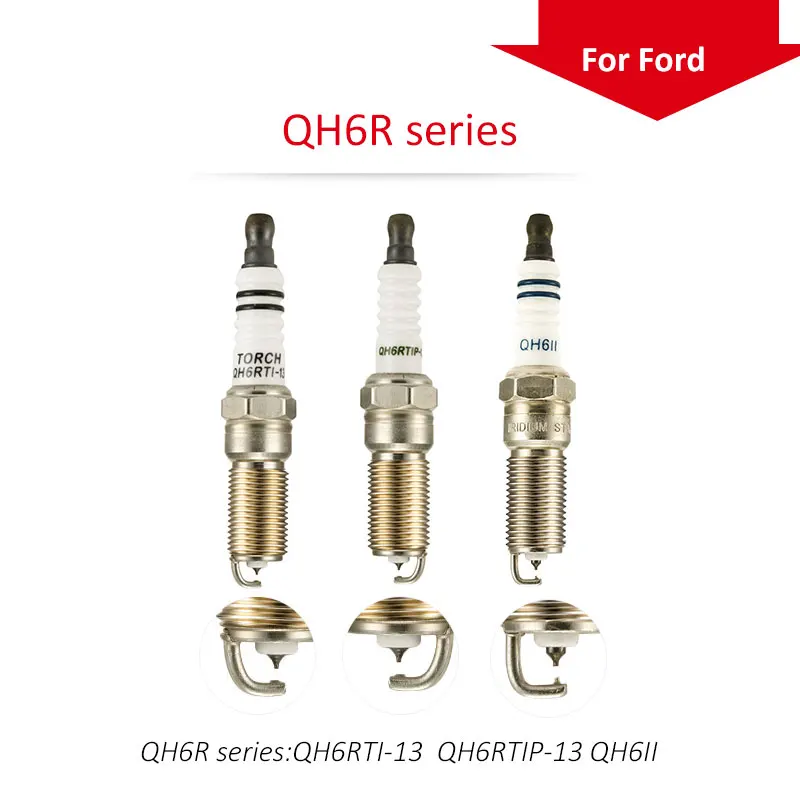 4 шт./лот Китай Оригинальный факел свечи зажигания QH6R серии для Ford | Автомобили и