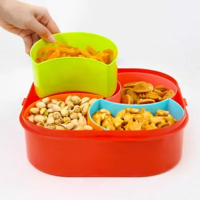 BF040 модные уплотненные с крышкой пластиковая Doug Милая коробка для сладостей