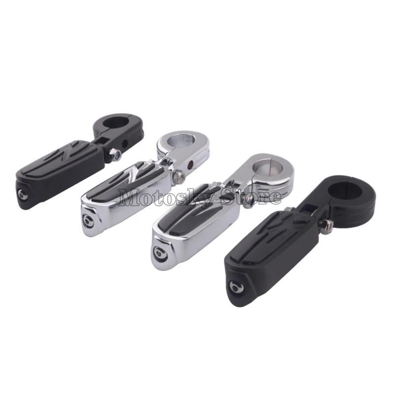 

Universal Engine Guards Foot Pegs Footrests With Clamps 32mm For Harley Electra Glide Honda VLX600 valkyrie 1800 YAMAHA V-STAR