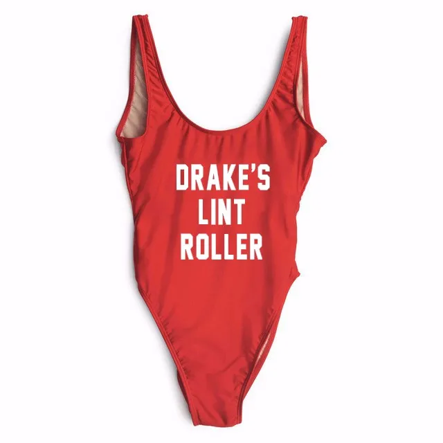 

summer style DRAKE'S LINT ROLLER women sexy swimsuit bodysuit one-piece bathing suit swimwear backless jumpsuit Beachwear