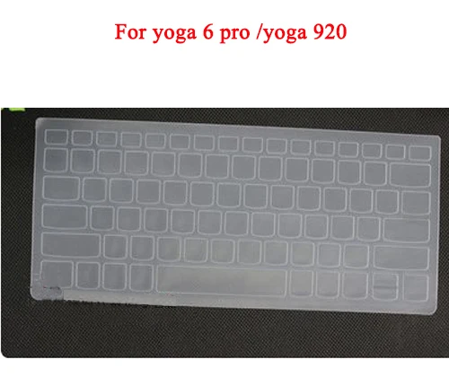 yoga 6 pro 13.9 Моющаяся Клавиатура для ноутбука lenovo Yoga 7 Pro 5 6 13,9 C930 для йоги 920 910 Силиконовая Водонепроницаемая пленка для защиты ноутбука - Цвет: yoga 6 pro 13.9