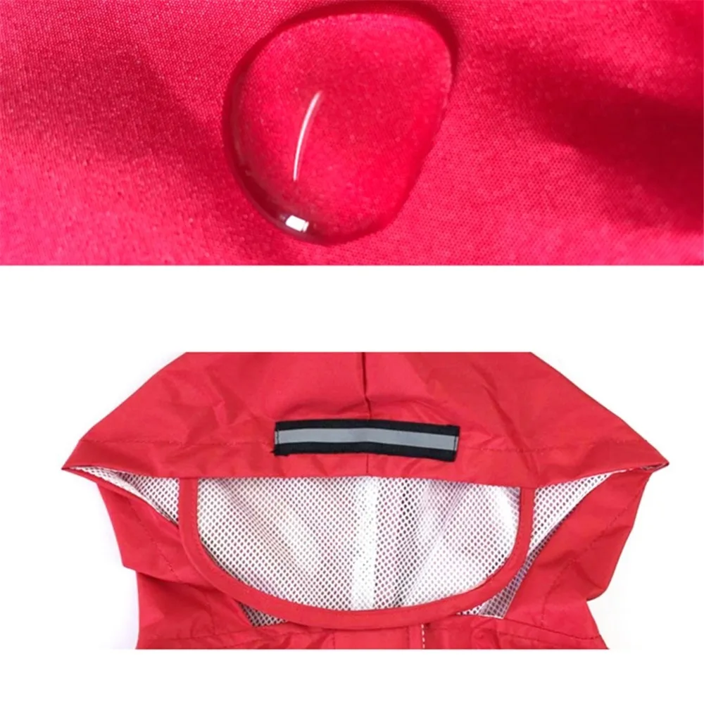 2 Цвет с капюшоном Pet собачьи Плащи Больших Собак Водонепроницаемый Одежда для