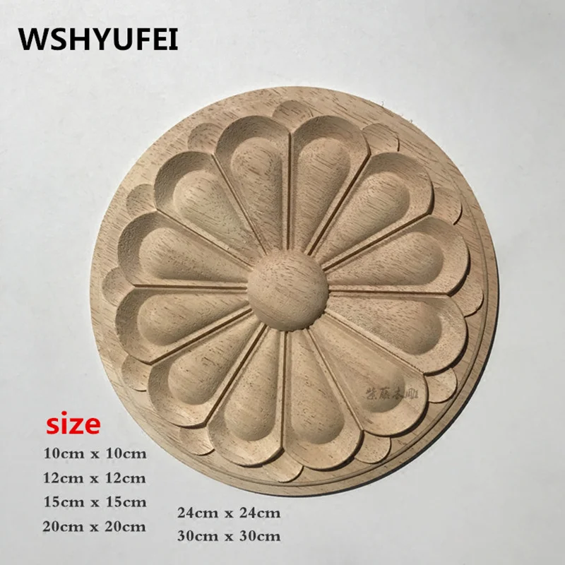 WSHYUFEI 8 см x украшения для резьбы по дереву 15 шт./лот украшение дома аксессуары