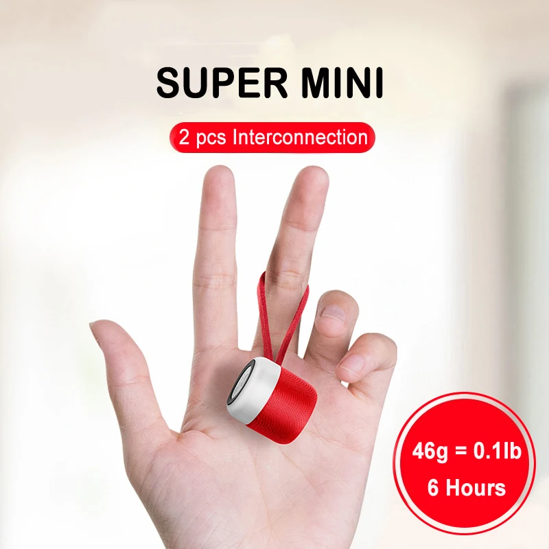 NVAHVA портативный мини Bluetooth V5.0 динамик двойной истинный беспроводной стерео