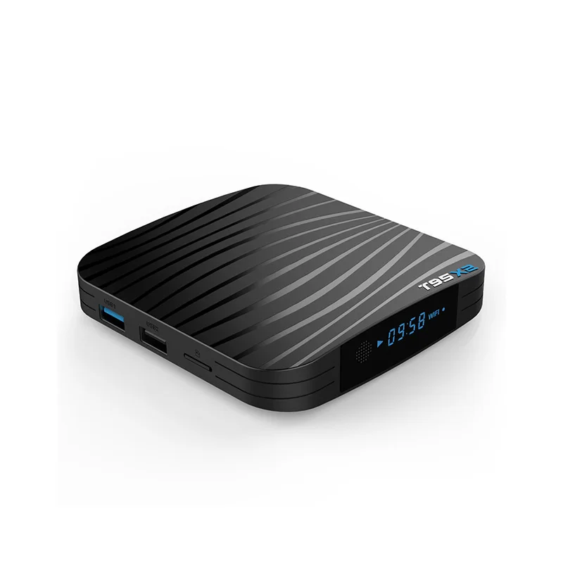 T95X2 Smart tv BOX Android 8,1 4 ГБ 32 ГБ 64 Гб четырехъядерный процессор Amlogic S905X2 H.265 4K USB3.0 5G wifi дополнительный медиаплеер телеприставка