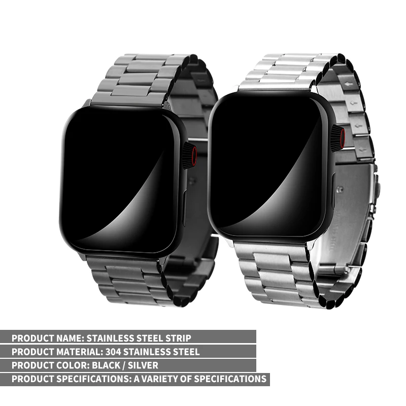 Ремешок из нержавеющей стали для Apple Watch Band Series 3/2/1 38 мм 42 металлический спортивный