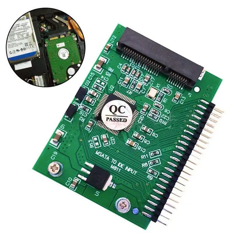 Msata Ssd к 44 Pin конвертер адаптеров Ide как 2 5 дюймов Hdd вольт для ноутбука|Платы