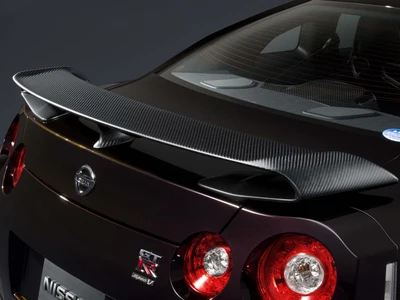 Подходит для NISSAN GTR R35 модифицированное заднее крыло из углеродного волокна с