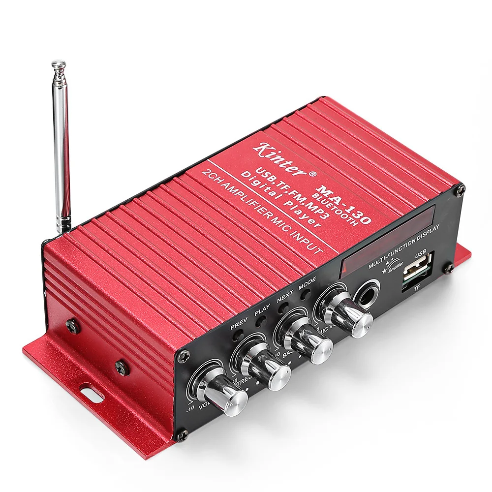 Kinter ма 130 2CH Bluetooth стерео аудио цифровой Мощность мини усилитель светодио дный