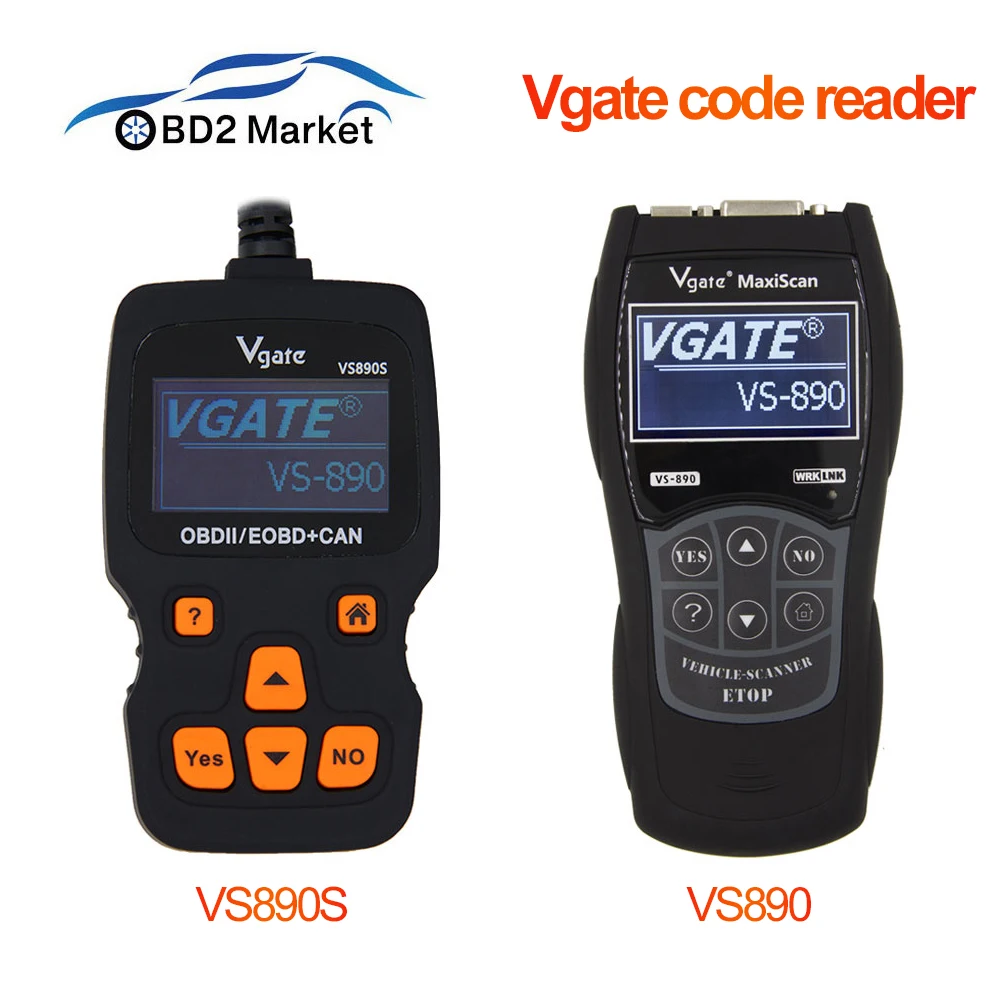 Vgate VS890 VS890S сканирования автомобильной инструменту диагностики OBD2 сканер против