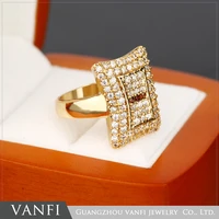 kfvanfi luxury cubic zirconia women ring trendy quality gold color filled pave setting mini zircon wedding band rings jewelry
