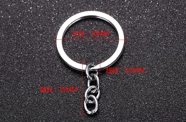 Круглые большие круглые кольца хромированного цвета с удлинителем 20 шт./лот