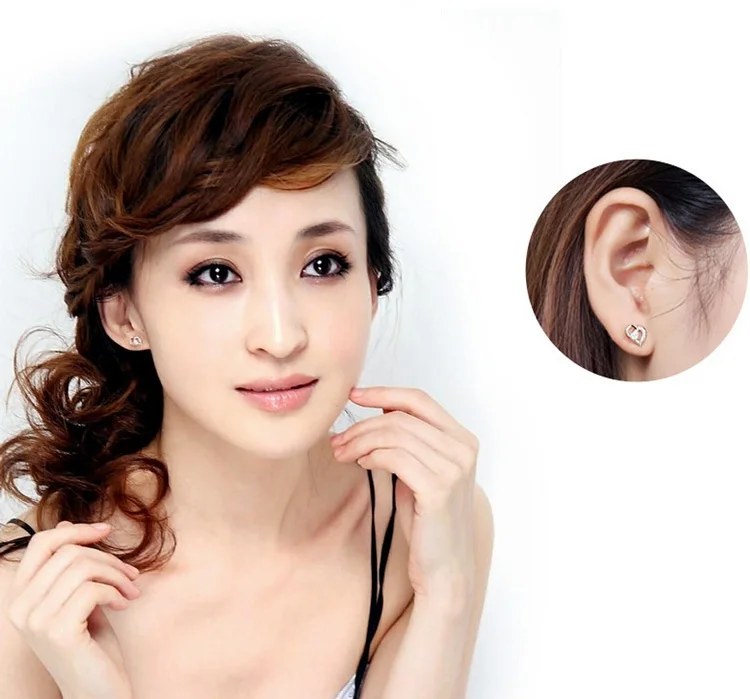 Женские серьги-гвоздики с кристаллами серебро 2017 пробы | Украшения и аксессуары