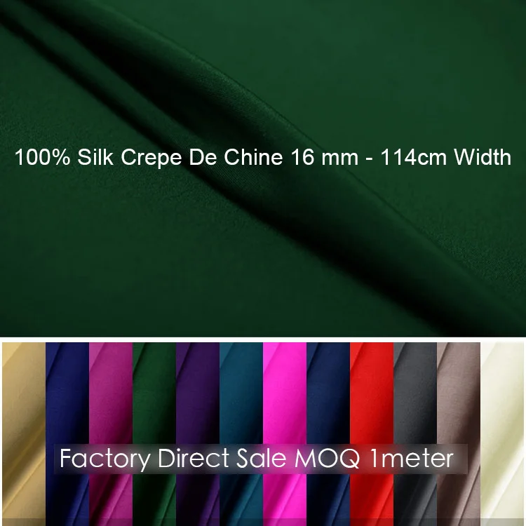 

100% шелковый креп chine16 мм ширина 45-114 см натуральная мягкая шелковая ткань креп-Ткань вечернее платье женское 61-90