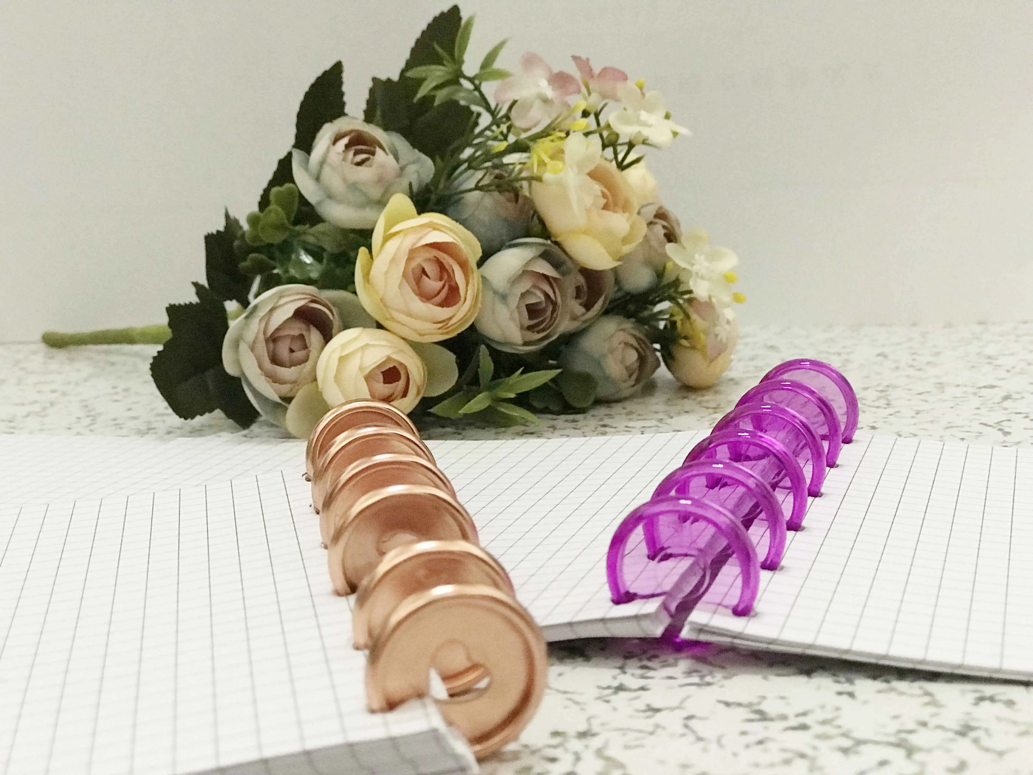 2 шт/партия прозрачное цветное пластиковое связывающее кольцо дисковый цвет