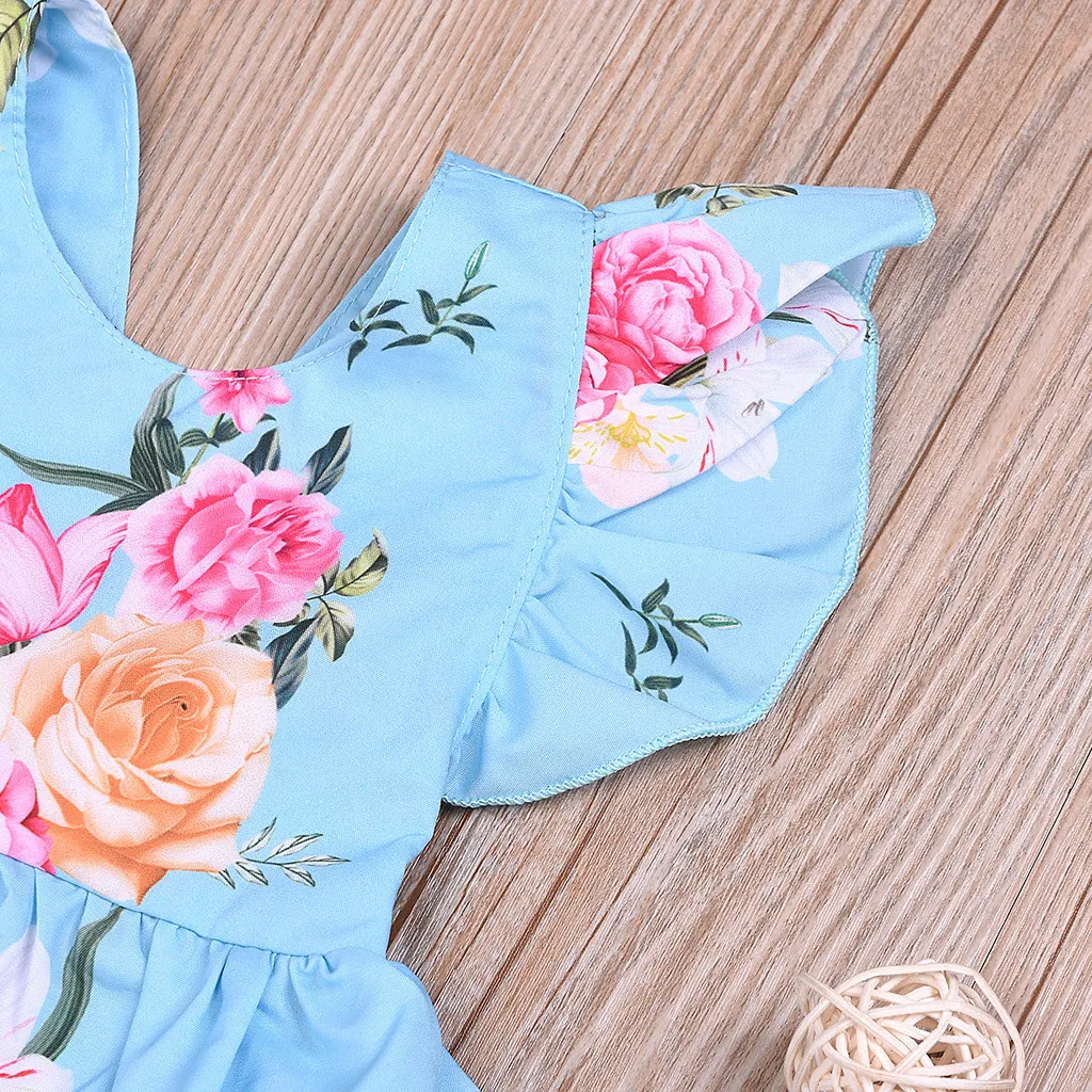 Одежда для маленьких девочек топы с цветочным принтом и рюшами шорты комплекты