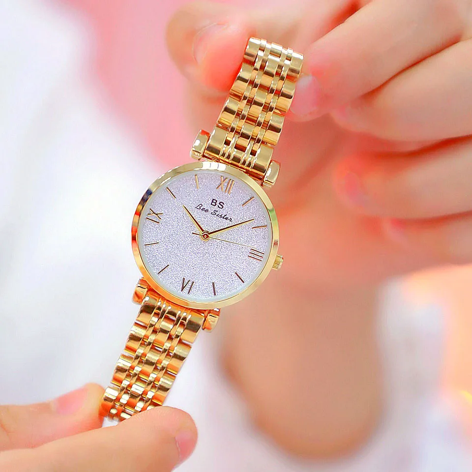 Часы наручные женские кварцевые золотистые тонкие 2019 | Наручные часы
