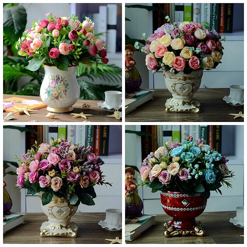 Цветок Пластиковых Сушеные Моделирования FOrnament Расстановке Столов Домашнего