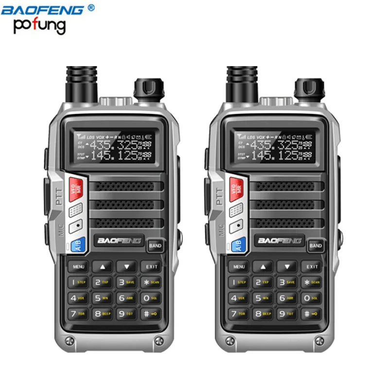 2 шт. мощный двухдиапазонный аккумулятор 2021 BAOFENG UV S9 8W VHF/UHF136 174Mhz & 400 520 МГц Диапазон