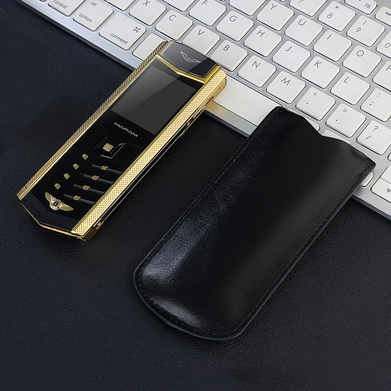 Кожаный чехол для мобильного телефона MAFAM Free с двумя sim картами Bluetooth набором