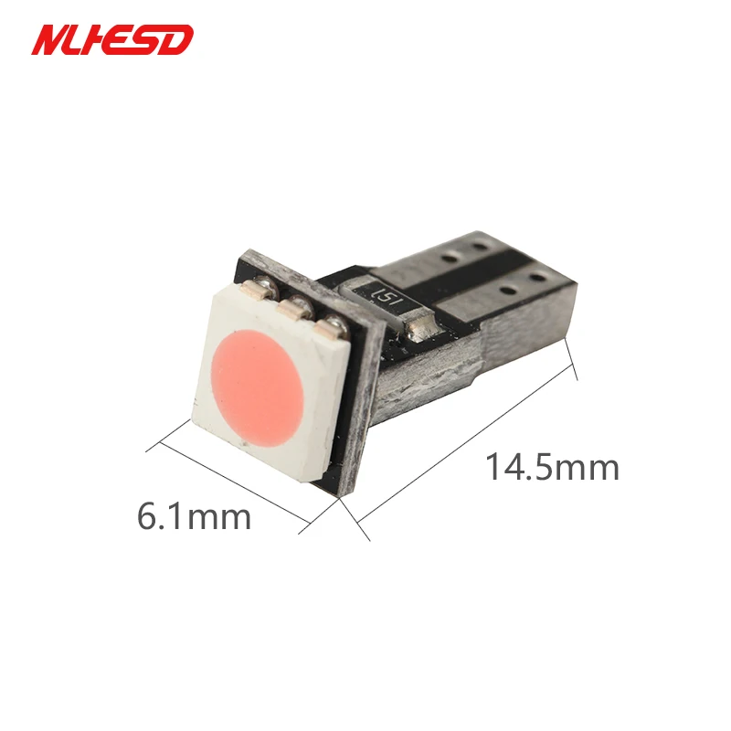 10PCS T5 SMD 5050 W5W Auto LED Gauge Dashboard Bulbs License plate Lamp Car Canbus Error Free Instrument lights DC 12V 24V - купить по