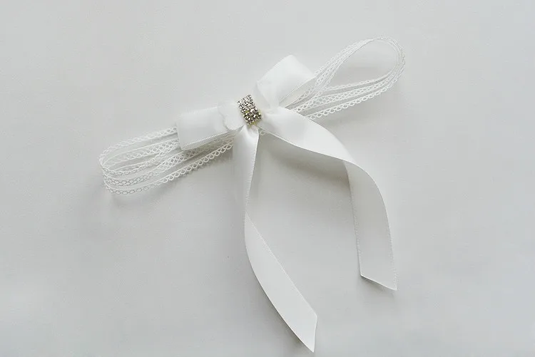 2017 винтажная Свадебная подвязка с эластичным кольцом из ленты украшенная