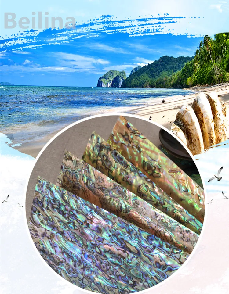 AAA ранг Новая Зеландия paua abalone оболочки ламинат лист для отделочных материалов и дерева инкрустация зеленый цвет 0,25 мм