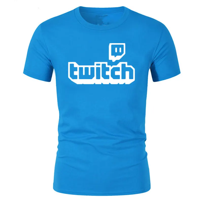 Twitch ТВ футболка Фиолетовый Игровой Топ Мужская футболка «геймер» отцы день веер подарки короткий рукав мужские футболки - Цвет: 18