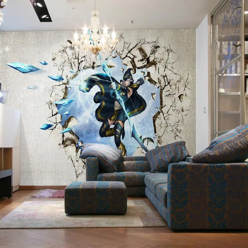 Современные 3D фотообои с героями мультфильмов аниме детские обои для спальни