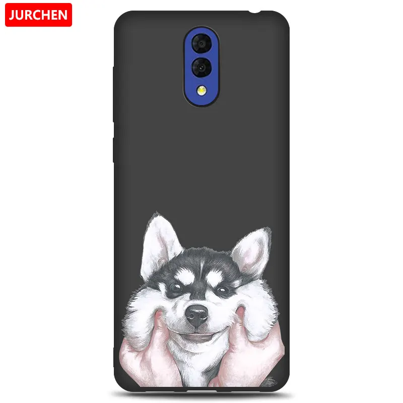 14 JURCHEN Case For Alcatel 3L Case Soft Tpu Silicone Back Cover For Alcatel 3L 3 L Case Cover Funda Printing Bag Cartoon - Цвет: 14