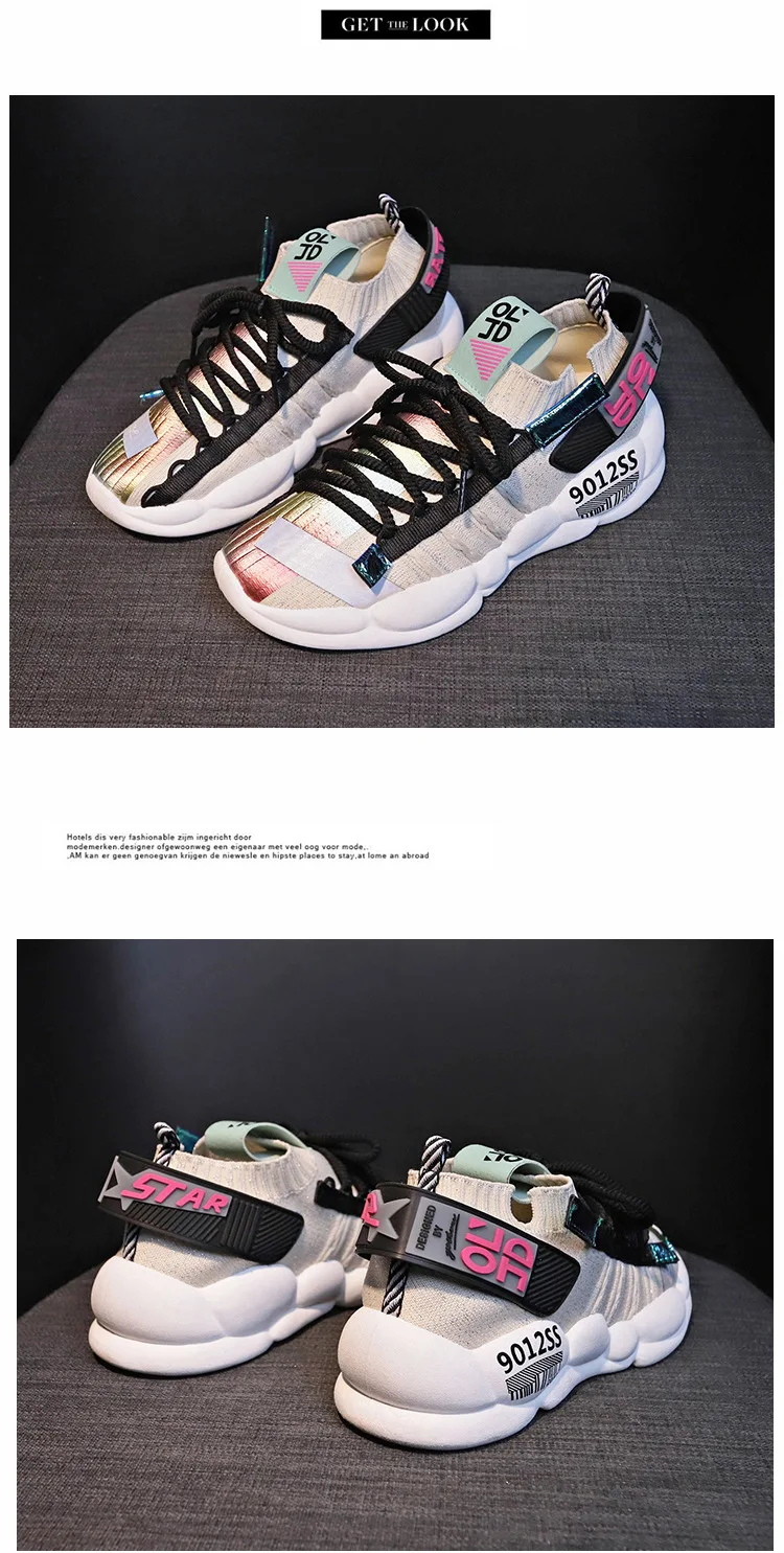 Summer new female fly woven socks shoes women breathable father casual shoes women shoes