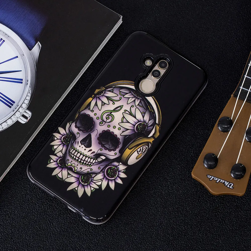 IDOOLS чехол для huawei Коврики 20 Lite P20 P10 мультфильм чехол-крышка с узорами телефон