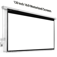 professional factory supply 120 inch motorized screen 169 wide matt white projector electric screens for office cinema room
