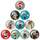 Новая красота, фотоэлемент 10 шт., смешанный круглый кабошон 12 мм16 мм18 мм25 мм, демонстрационная фурнитура с плоским основанием