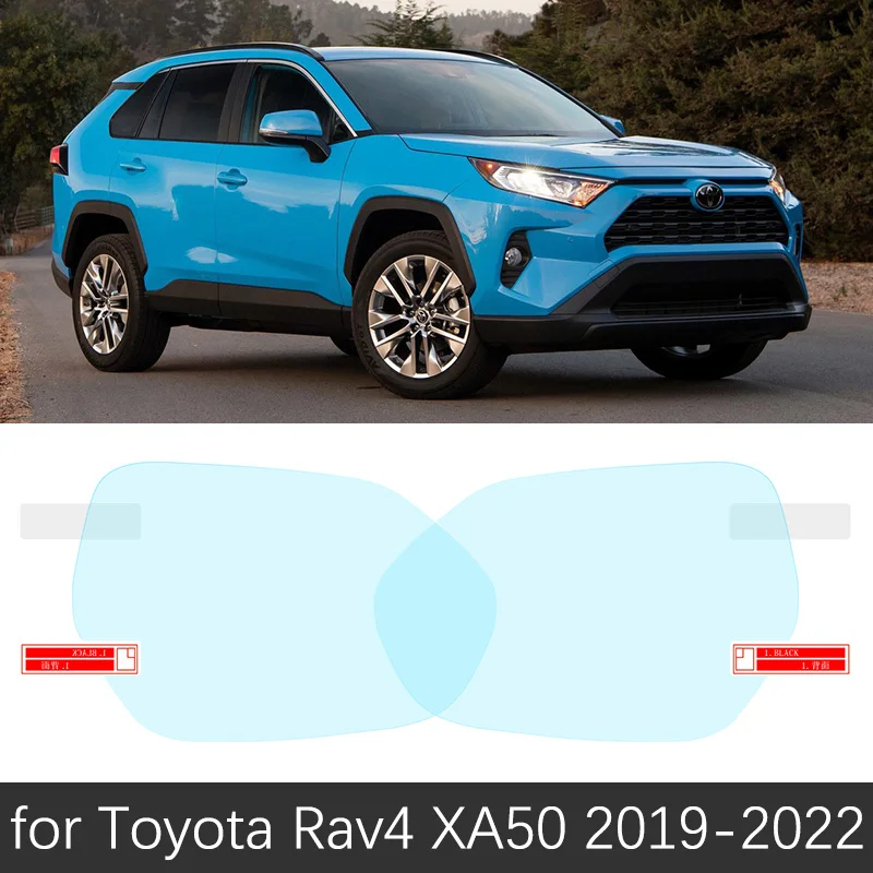 Для Toyota Rav4 XA50- RAV 4 50 полное покрытие противотуманная пленка зеркало заднего вида непромокаемые противотуманные пленки чистые аксессуары - Название цвета: Rav4 2019-2022