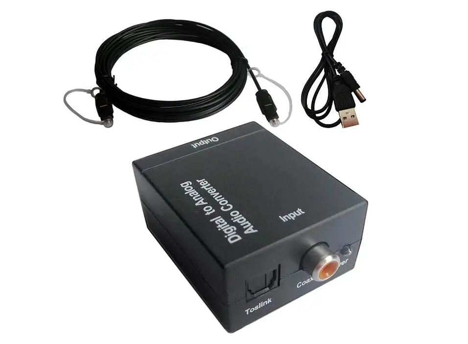 Цифро аналоговый преобразователь цифровой DAC SPDIF Toslink в стерео аудио L/R адаптер с