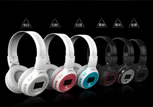 Bluetooth гарнитура Zealot B570 с FM радио и светодиодными индикаторами|headband headset|wireless
