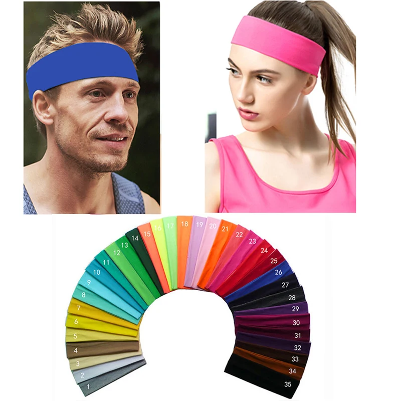 Прочная эластичная хлопковая повязка-бандана против пота на голову (волосы) для