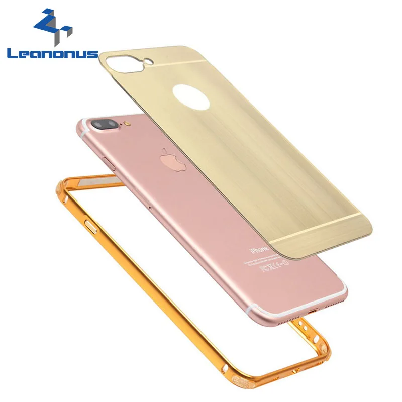 Leanonus Матовый акриловый Капа чехол для телефона iPhone 7 ультратонкие Alumimum