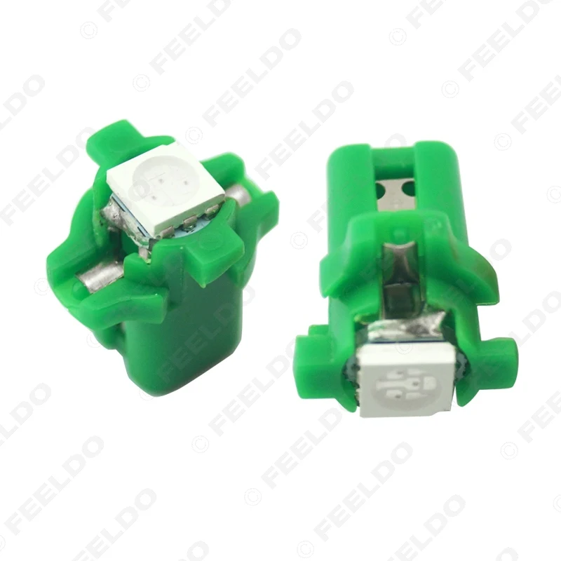 FEELDO 2 шт. 7 цветной автомобиль 12 в B8.3d/BAX10s 1SMD 5050 датчик приборной панели светильник