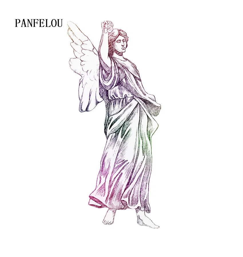 PANFELOU Angel command Скрапбукинг Сделай Сам Хэллоуин тиснение форма в виде карты Бумага