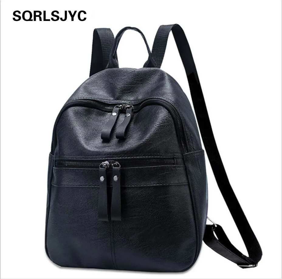 Женский рюкзак Mochila Feminina Escolar кожаный Mochilas Menina L Realer школьные рюкзаки в Корейском