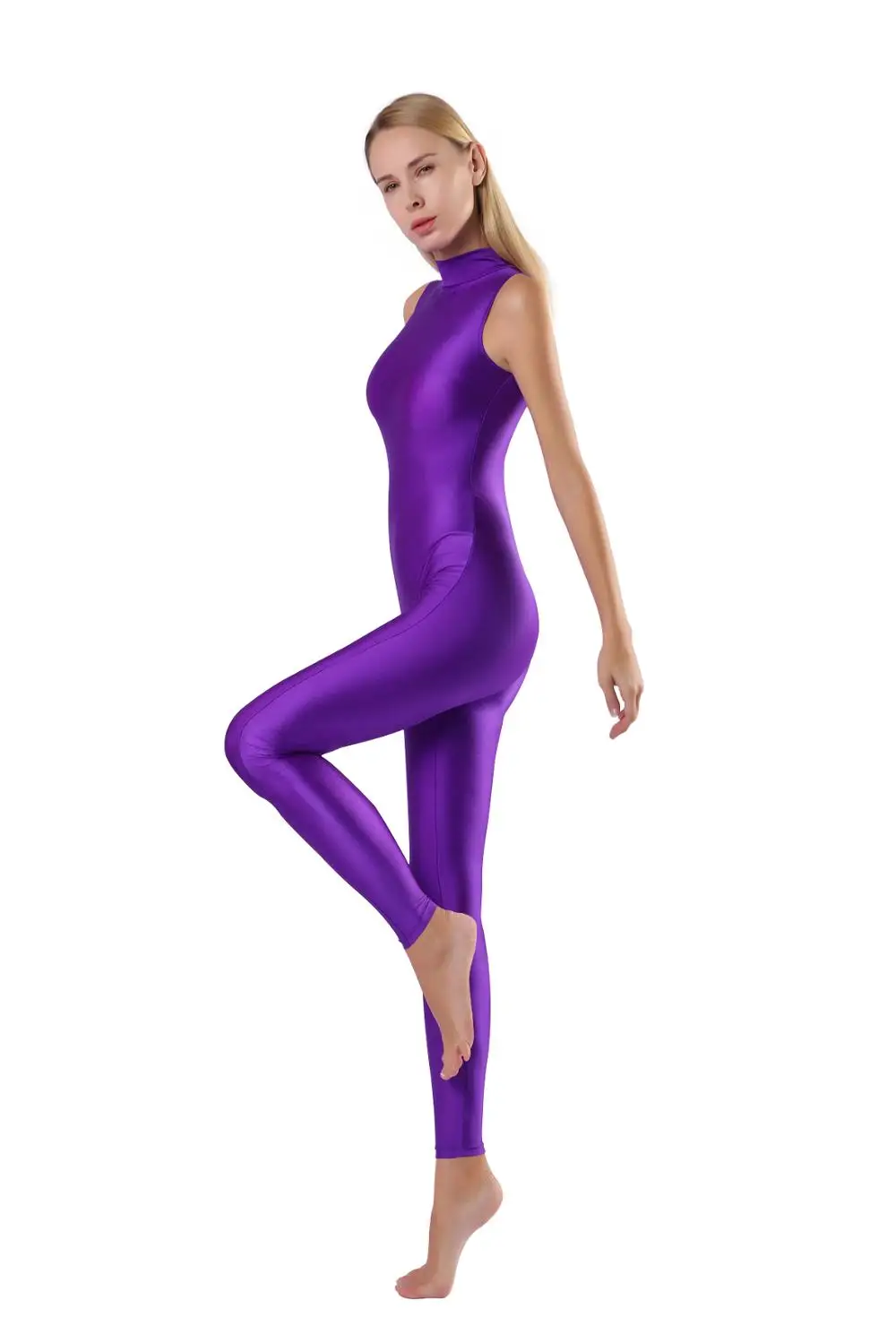 SPEERISE Women Black Sleeveless Unitards Men Spandex Ballet Gymnastic Unitard One Piece Dance Wear Costume for Adult Jumpsuits |