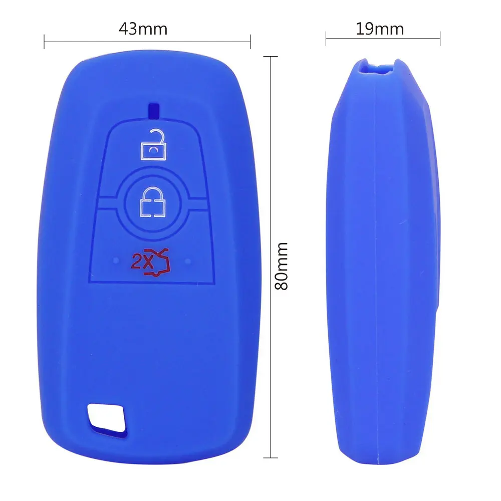 FORAUTO Автомобильный Брелок дистанционного управления с ключом оболочки для FORD 2017