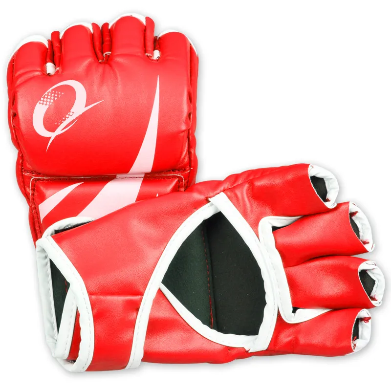 MMA glove Red Горячая Распродажа, хорошее качество, боксерский скоростной мяч, боксерский мешок - Цвет: MMA glove Red