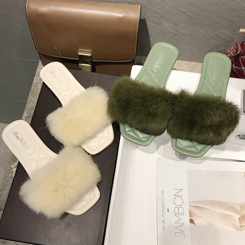Сетчатые красные слиперы Ms. новинка весны и лета 2019 Корейская женская модная