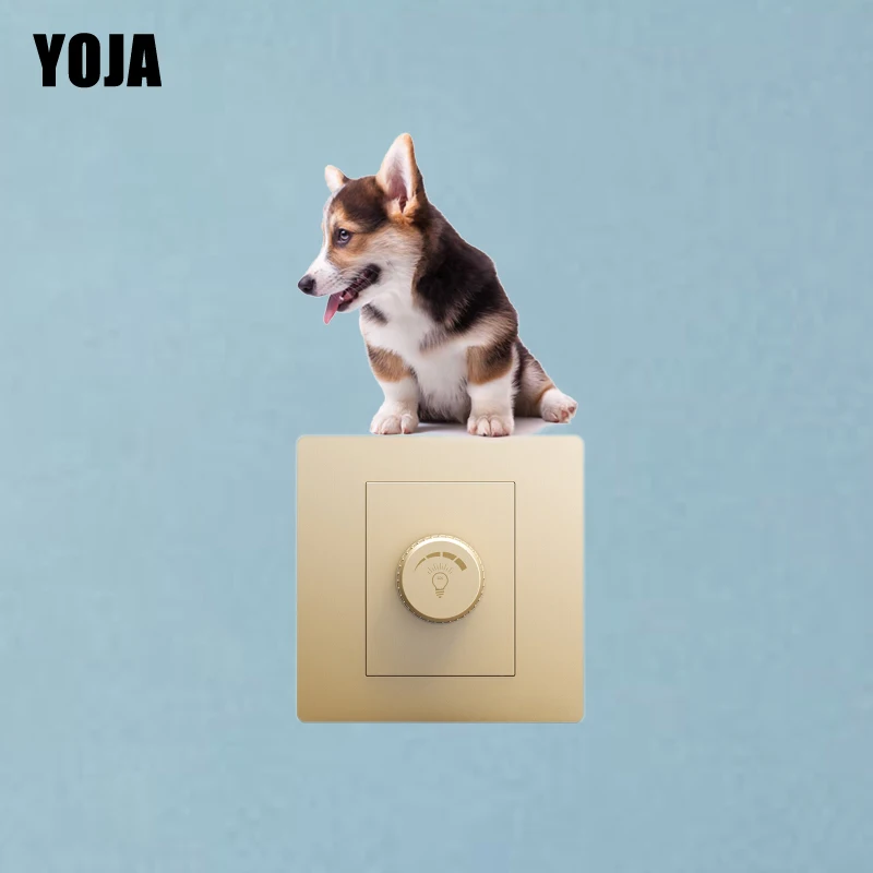 Декоративная наклейка на стену с языком YOJA A Corgi 8SS0255 | Дом и сад