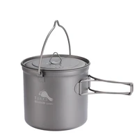 toaks outdoor hang pot camping hiking ti titanium cookware picnic hang pot ultralight pot 1100ml pot 1100 bh